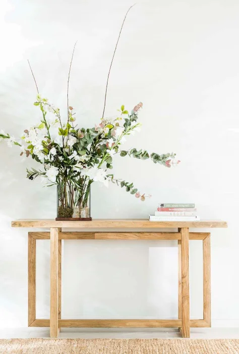 MESA DE ARRIMO / CONSOLA GEO - OLMO - 1.40 MTS en Madera natural - Bibliotecas, Uruguay | La Iberica, vista 11
