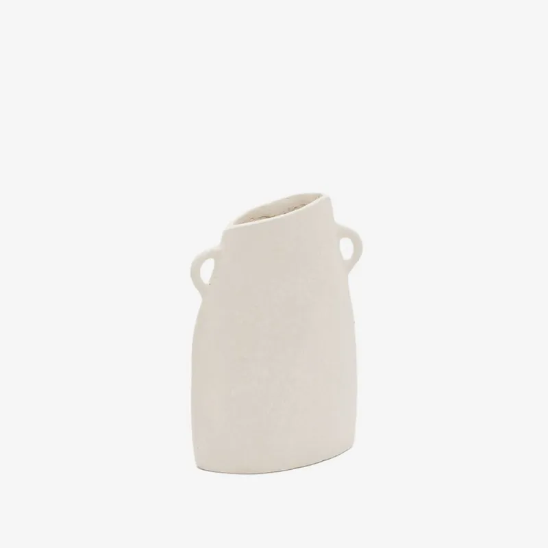 Jarrón Neti de papel maché blanco 27 cm en Blanco - Jarrones, Uruguay | Kavehome