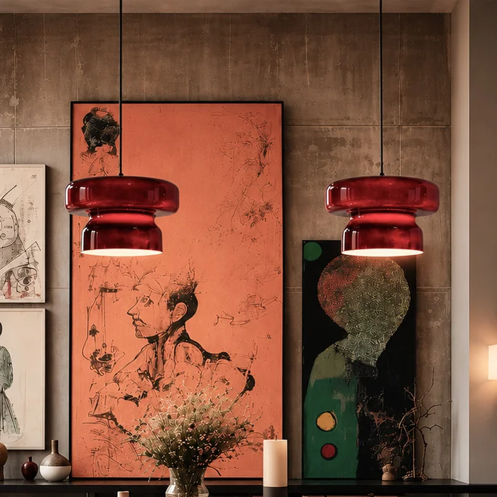 LUMINARIA JOAN RED en Terracota - Lámparas colgantes, Uruguay | Berlina Store, vista 2