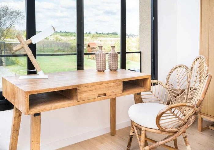 ESCRITORIO NORDICO - OLMO NATURAL en Madera natural - Escritorios, Uruguay | La Iberica, vista 13