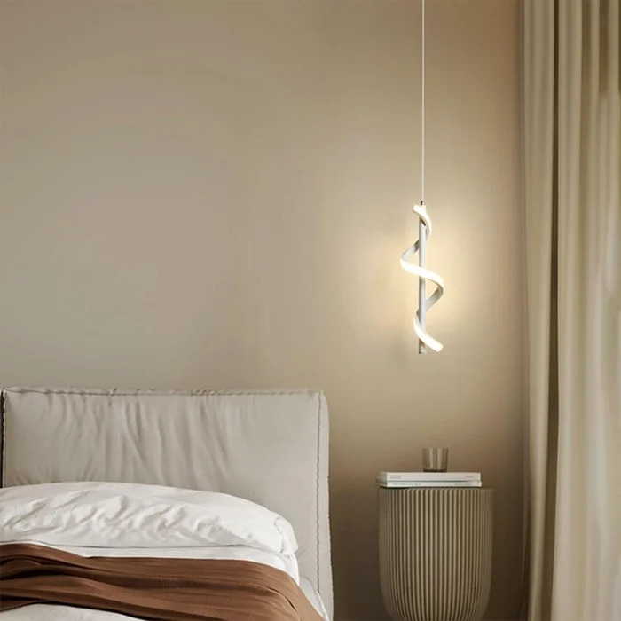 Lámpara Colgante LED Ribeiro Blanco en Blanco - Lámparas colgantes, Uruguay | Serlux, vista 3