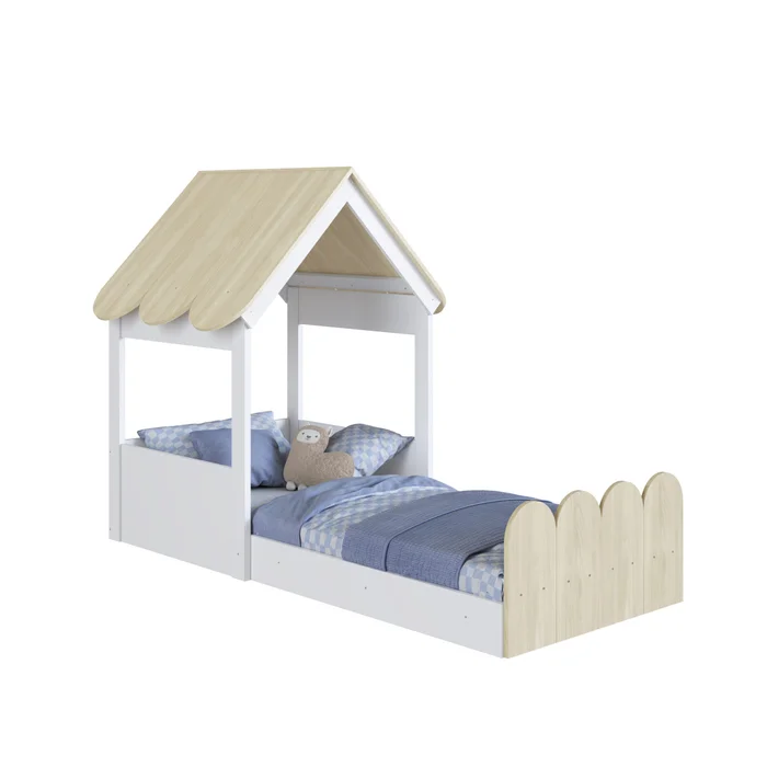 Cama Gretel – Beige en Blanco - Dormitorio, Uruguay | RM Muebles y Deco, vista 6