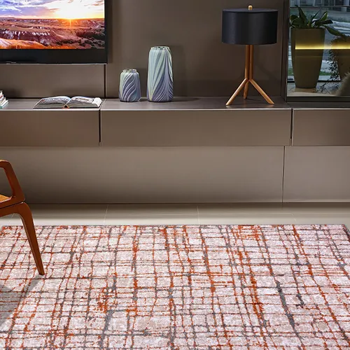Alfombra Classic Maldiivas Gris Plomo Naranja - 150*200 - Textiles, Uruguay | Noe
