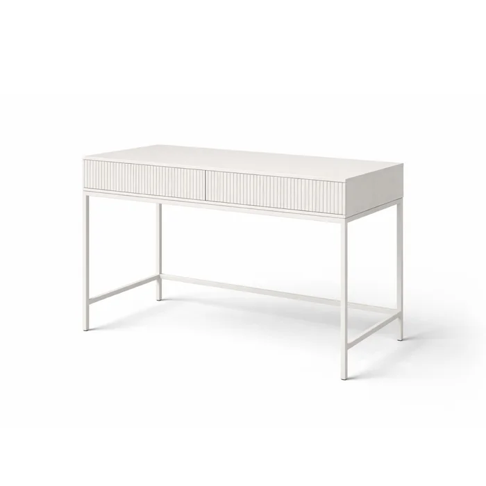 Escritorio Acanalado Blanco en Blanco - Escritorios y sillas de escritorio, Uruguay | Samic