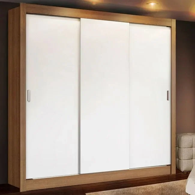 Ropero Placard Matrimonial Monaco 170CM Sin Espejo 3 Puertas Corrediza en Marrón - Roperos y placares, Uruguay | Balton, vista 12