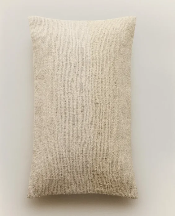 FUNDA COJÍN TRENZADO en Beige - Textiles, Uruguay | Zara Home