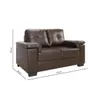 Sillon 2 cuerpos Eco Cuero - Chocolate en Marrón - Sillones y sofás, Uruguay | La Cueva Muebles, vista 6 de 10
