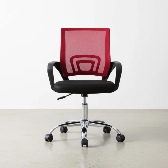 Silla De Escritorio Malla Rojo Hy-520p en Rojo - Escritorios y sillas de escritorio, Uruguay | Divino