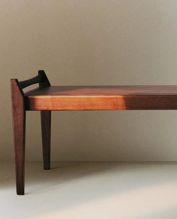 BANCO LARGO MADERA en Madera natural - Butacas, banquetas y puffs, Uruguay | Zara Home