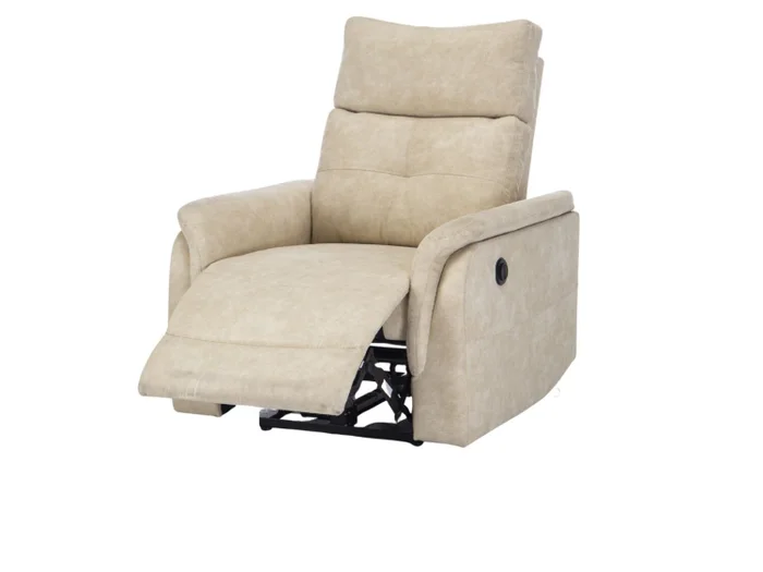 Butaca Reclinable DORA en Vegan Leather - Beige en Beige - Butacas, banquetas y puffs, Uruguay | Finkel, vista 3