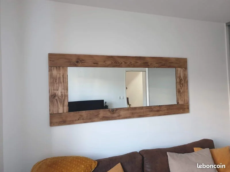 Espejo Horizontal en Madera natural - Espejos, Uruguay | Tree House Deco, vista 4