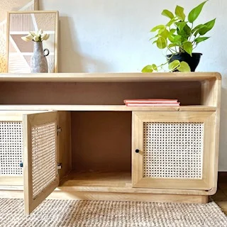 Rack bordes curvos en Madera natural - Muebles, Uruguay | Decoramuss, vista 5