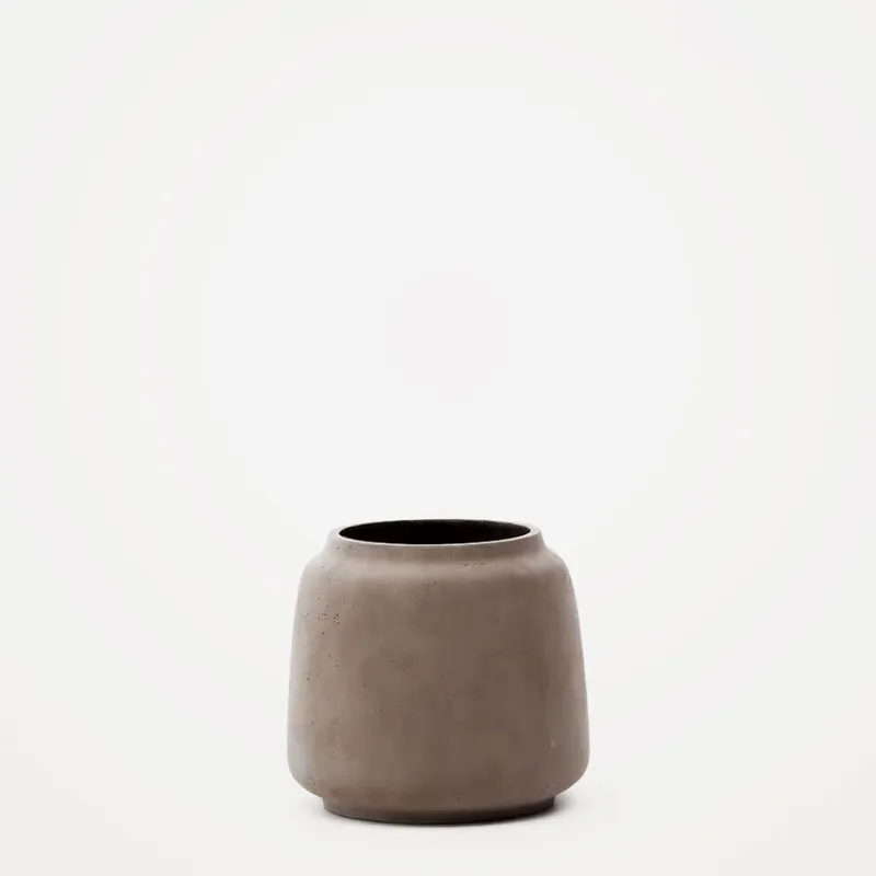 Macetero Lira de efecto terracota - Ø40 cm en Gris - Macetas, Uruguay | Kavehome