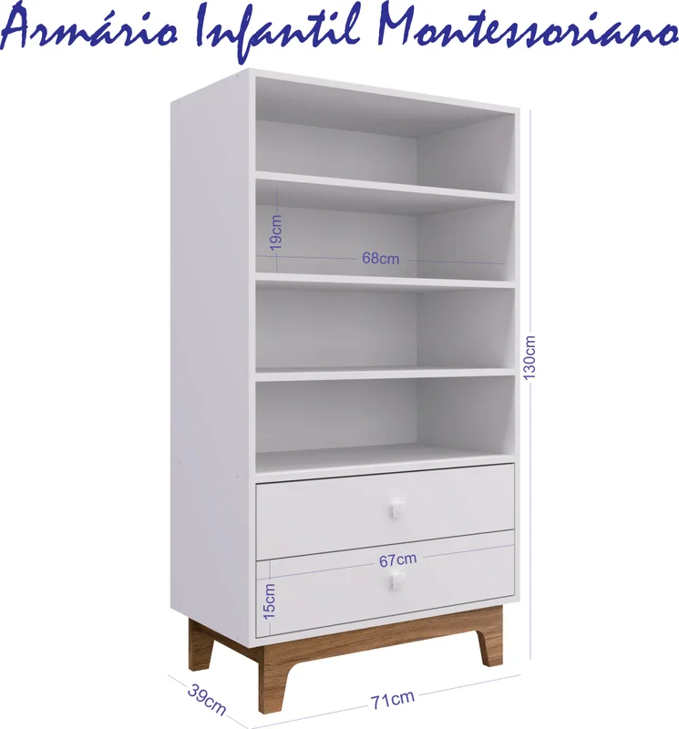 Armario infantil Montessoriano en Blanco - Cómodas, Uruguay | Unsi, vista 3