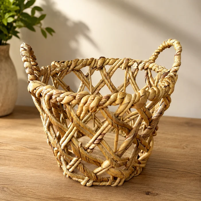 Cesta decorativa Remi en Madera natural - Canastos, Uruguay | Tu Garage, vista 2