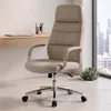 Silla de oficina Cromada 4 Posiciones - Le Mans - Marrón en Marrón - Escritorios y sillas de escritorio, Uruguay | Rústico Hogar, vista 1 de 2