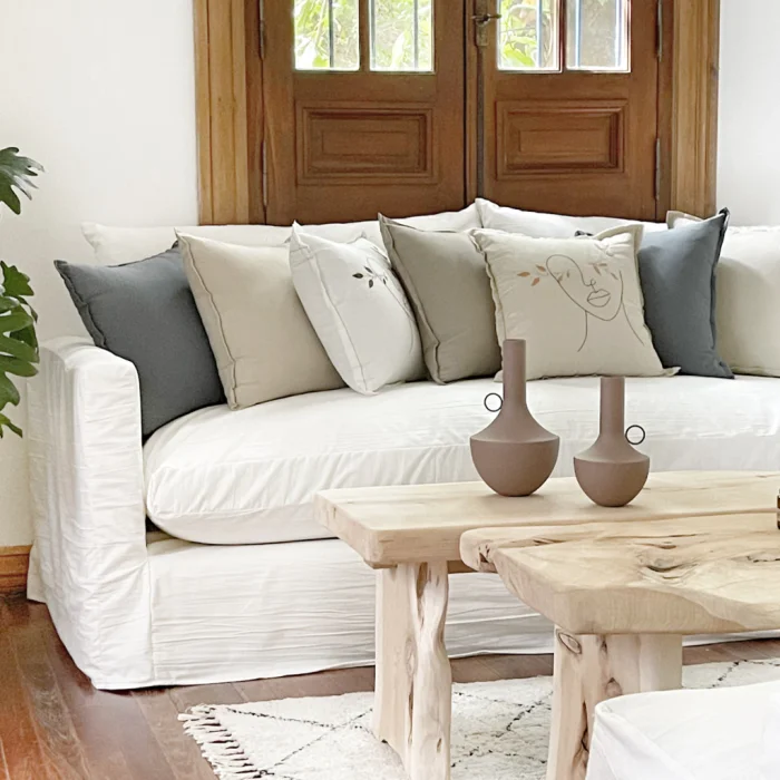 Sofá con funda Zeus en Beige - Sillones y sofás, Uruguay | Pieza Clave, vista 4