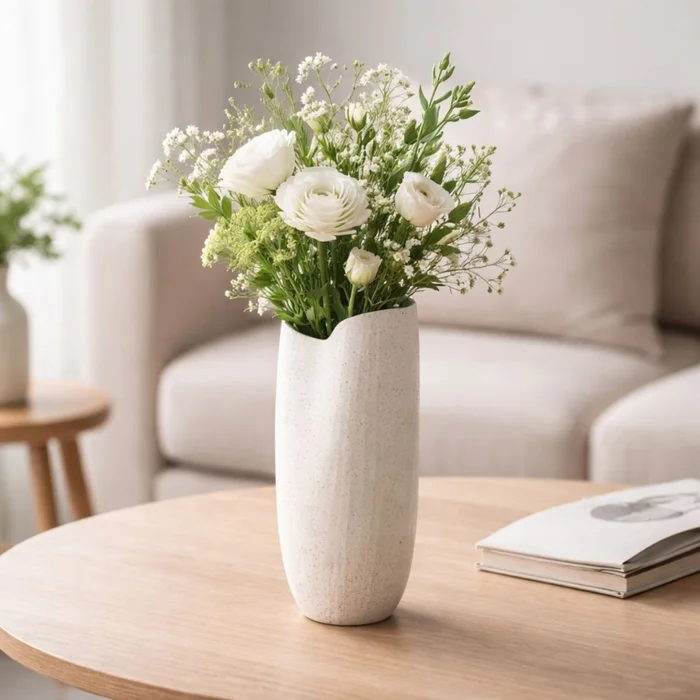 FLORERO ORGANIC Blanco Large en Blanco - Decoración, Uruguay | Viasono
