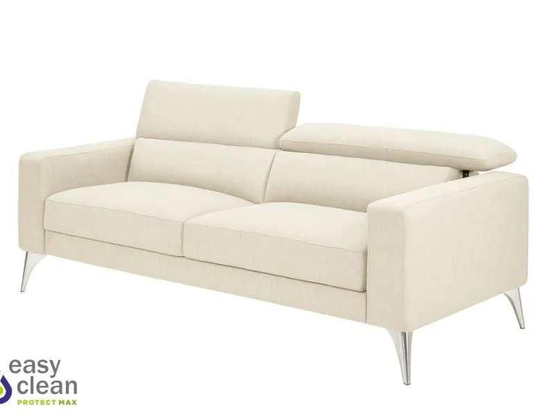 Sofá 3 cps MILO Easy Clean - Beige en Beige - Sillones y sofás, Uruguay | Finkel