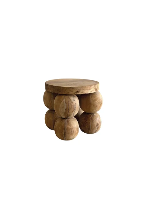 MESA LATERAL BUBBLE 30DIAMx50CM H en Madera natural - Mesas de arrimo, Uruguay | Vinibel