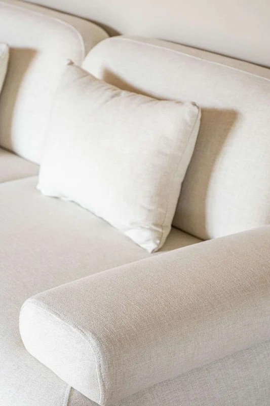 SILLON FOA - LINO ANTIMANCHAS - 3 MTS en Blanco - Sillones y sofás, Uruguay | La Iberica, vista 3