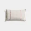 Almohadón Lidore en lino beige con rayas rojas en contraste 30 x 50 cm en Beige - Textiles, Uruguay | Kavehome, vista 1 de 4