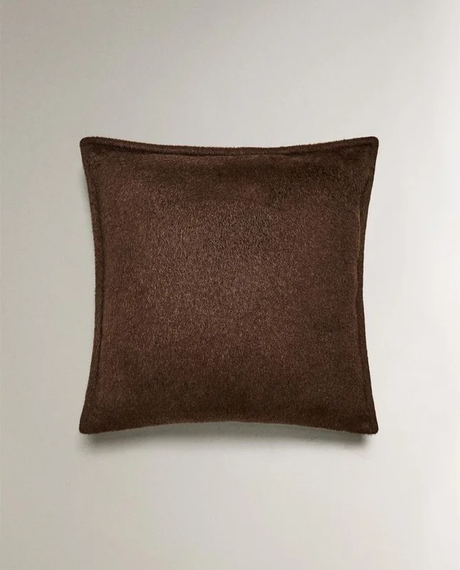 FUNDA COJÍN PELO en Marrón - Textiles, Uruguay | Zara Home, vista 4