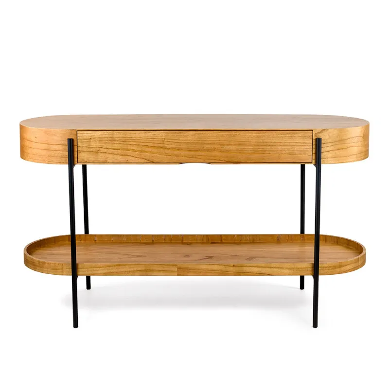 CONSOLA LUGO CINAMOMO NATURALE 140X48X76H CM en Madera natural - Aparadores y recibidores, Uruguay | Vinibel