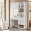 Tocador Escritorio 2 Puertas 3 Cajones Varios Estantes Mdp en Blanco - Sillones y sofás, Uruguay | Soy Hogar, vista 2 de 6