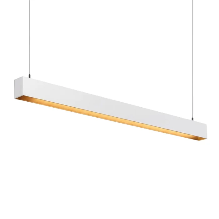 Luminaria Lineal LED 36W Blanco Luz Cálida 120cm en Blanco - Lámparas colgantes, Uruguay | Serlux