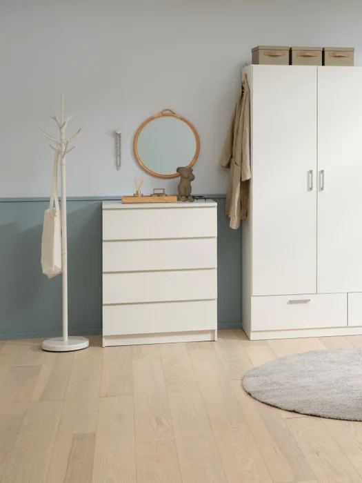 Cómoda LIMFJORDEN 4 cajones blanco en Blanco - Cómodas, Uruguay | JYSK, vista 3