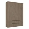 Ropero Nobre 4 Puertas 100% MDF - Nogal oscuro en Marrón - Roperos y placares, Uruguay | Nario Hogar, vista 1 de 2