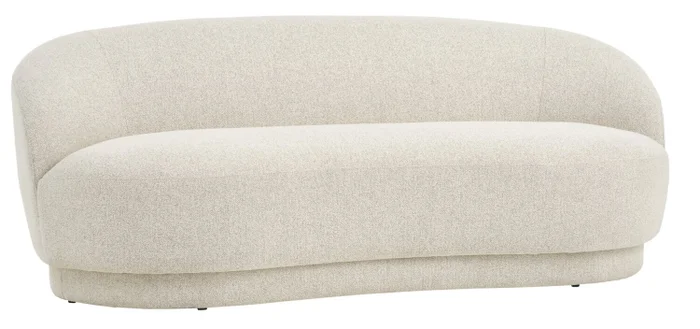 Sofá ANDRUP 3 plazas ovalado beige en Beige - Sillones y sofás, Uruguay | JYSK