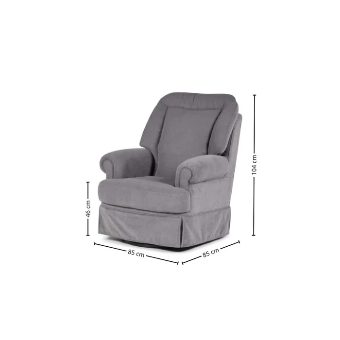 Butaca Bergere Sense giratoria - Tela Aquaclean - A fabricar en Gris - Butacas, banquetas y puffs, Uruguay | Nyr, vista 5
