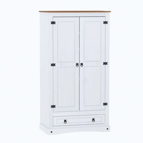 Ropero 2 Puertas línea Naturale - Blanco/Roble en Blanco - Roperos y placares, Uruguay | La Cueva Muebles, vista 8