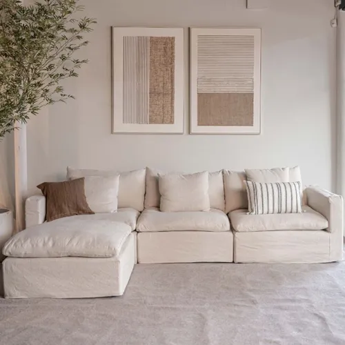 Sofá Serenitá / Crudo en Beige - Sillones y sofás, Uruguay | Fabrica Italiana