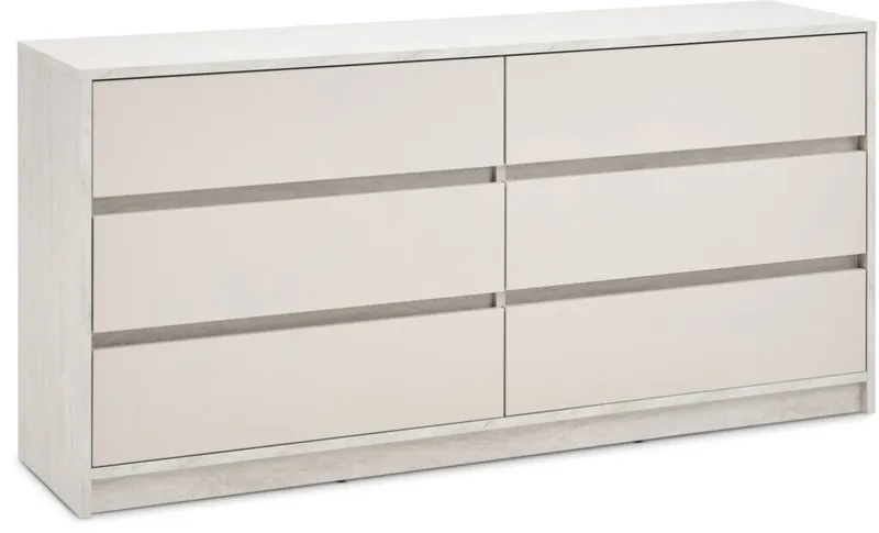 Cómoda BILLUND 3+3 cajones travertino/beige en Travertino, Beige - Cómodas, Uruguay | JYSK