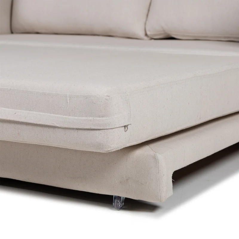 Sofá Cama Niki - Tela Rústica - 9831 (Parma Beige) en Beige - Sillones y sofás, Uruguay | Nyr, vista 5