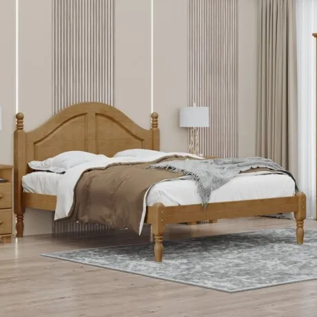 Cama 1.40 Oro Freijó - Dormitorio, Uruguay | Aihaus
