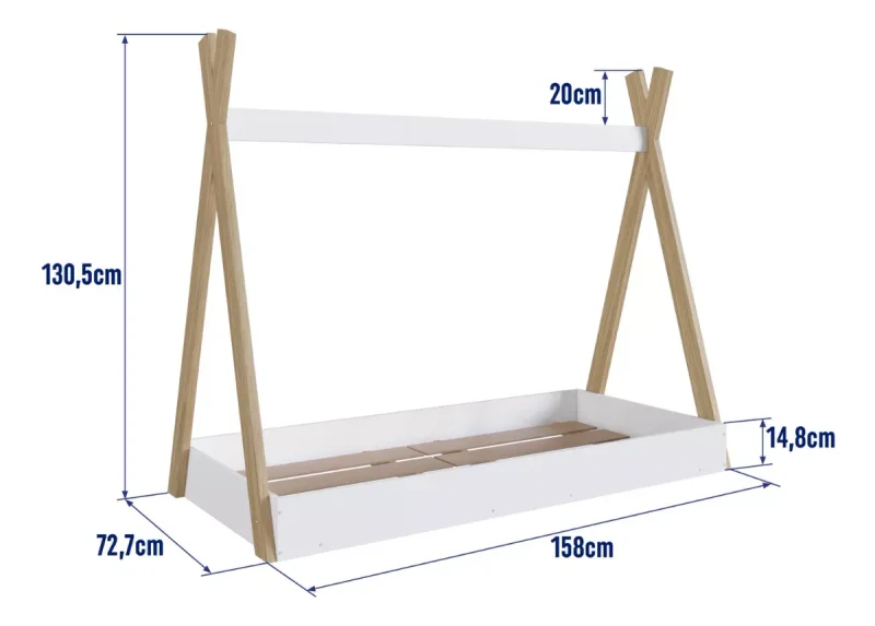 Cama Bosque – Blanca y Beige en Blanco - Dormitorio, Uruguay | RM Muebles y Deco, vista 3