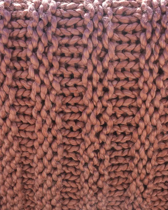 THROW TEJIDO A MANO PERLA ROSA en Rosa - Textiles, Uruguay | Sentido Jose Ignacio