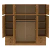 Ropero 8 puertas 4 cajones Linea Naturale en Madera natural - Roperos y placares, Uruguay | La Cueva Muebles, vista 4 de 12