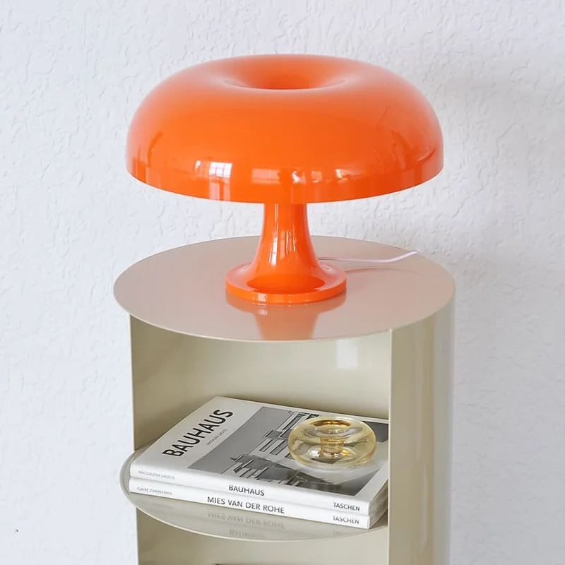 Lampara de mesa retro Mushroom - naranja en Naranja - Lámparas de mesa, Uruguay | Buho Store, vista 4