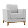 Butaca Tela-y-madera Gris Luxor Premium en Gris - Sillones y sofás, Uruguay | Divino, vista 2 de 7