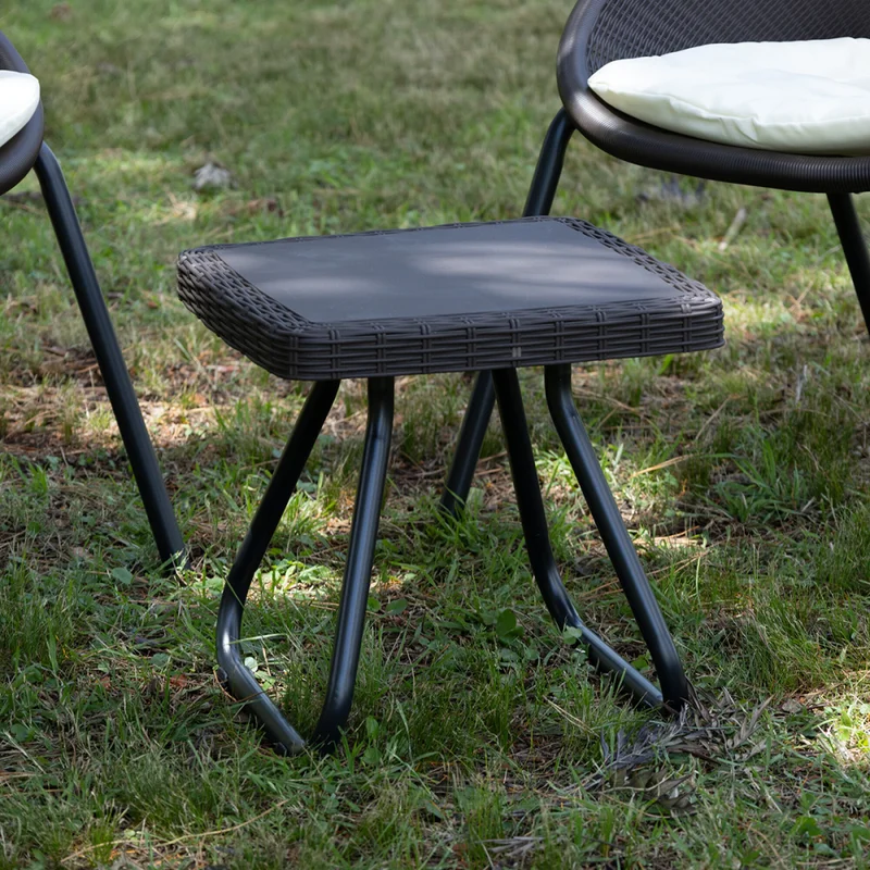 Juego de Jardín Milos - 2 butacas y mesa - Moka en Marrón - Muebles para el exterior, Uruguay | Nyr, vista 8