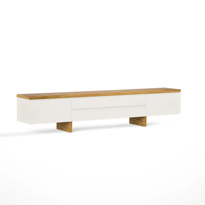 Rack de TV SUD 2.2 - Linea Nevada - Off White / Cinamomo - Muebles para TV, Uruguay | Ecowood, vista 2