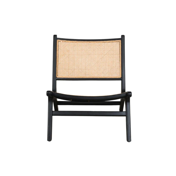 Butaca Rattan-y-madera Negro Komodo en Negro - Sillones y sofás, Uruguay | Divino, vista 3