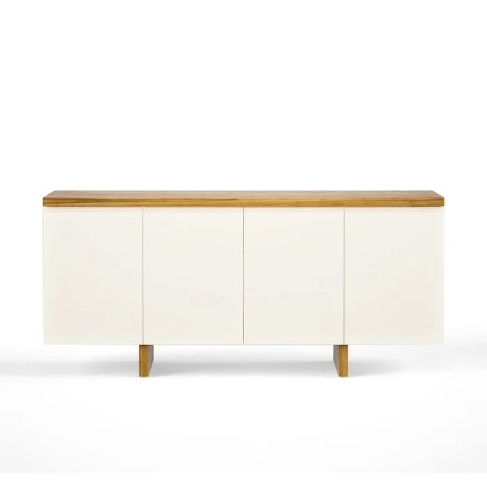 Aparador Buffet SUD 1.8 - Linea Nevada - Off White / Cinamomo en Blanco - Mesas de arrimo, Uruguay | Ecowood, vista 4