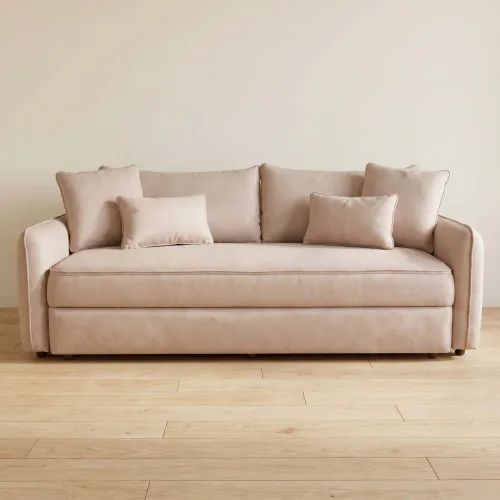 Sofá Cama Tela Natural-beige Arizona Beige en Beige - Sillones y sofás, Uruguay | Divino