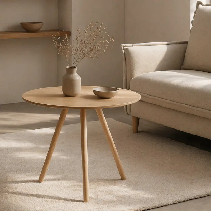 Mesa Baja Wooden - Madera Natural en Madera natural - Mesas de living, Uruguay | Samic